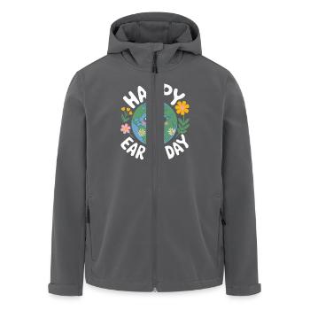 Earth Day - Recycelte Männer Softshell-Jacke von Stanley/Stella - Anthrazit - Vorne - AI Model Male 185 light (185cm)