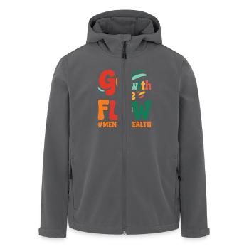 Psychische Gesundheit Mental Health - Recycelte Männer Softshell-Jacke von Stanley/Stella - Anthrazit - Vorne - AI Model Male 185 light (185cm)
