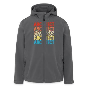 Architekt - Recycelte Männer Softshell-Jacke von Stanley/Stella - Anthrazit - Vorne - AI Model Male 185 light (185cm)