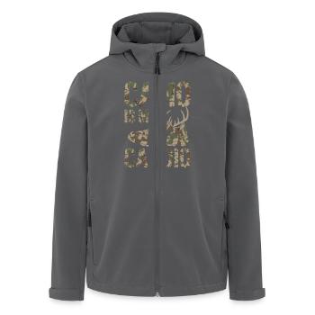 Frauen, Die Eine Starke Natur Im Freien Jagen, Die - Recycelte Männer Softshell-Jacke von Stanley/Stella - Anthrazit - Vorne - AI Model Male 185 light (185cm)