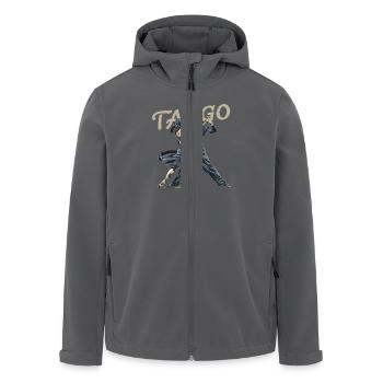 Eleganz Des Tango: Leidenschaftlicher Tanzmoment - Recycelte Männer Softshell-Jacke von Stanley/Stella - Anthrazit - Vorne - AI Model Male 185 light (185cm)