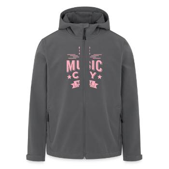 Music City Nashville Gitarre Tennessee - Recycelte Männer Softshell-Jacke von Stanley/Stella - Anthrazit - Vorne - AI Model Male 185 light (185cm)