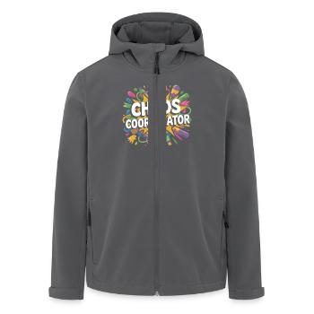 Vorschullehrer Frühes Lernen Held Spaß - Recycelte Männer Softshell-Jacke von Stanley/Stella - Anthrazit - Vorne - AI Model Male 185 light (185cm)