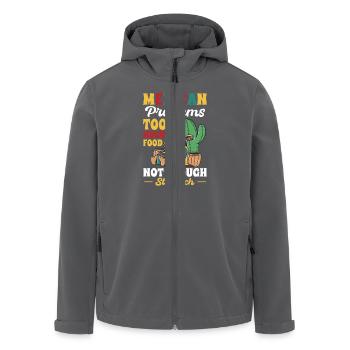 Mexican Problems Much Food Not Enough Stomach - Recycelte Männer Softshell-Jacke von Stanley/Stella - Anthrazit - Vorne - AI Model Male 185 light (185cm)