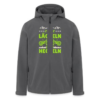 Elektro Rad E-BIKE LÄCHELN STATT HECHELN Lustiges - Recycelte Männer Softshell-Jacke von Stanley/Stella - Anthrazit - Vorne - AI Model Male 185 light (185cm)