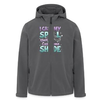 Sommer Hexen Beach Hexe Ästhetische Sonnenmagie - Recycelte Männer Softshell-Jacke von Stanley/Stella - Anthrazit - Vorne - AI Model Male 185 light (185cm)