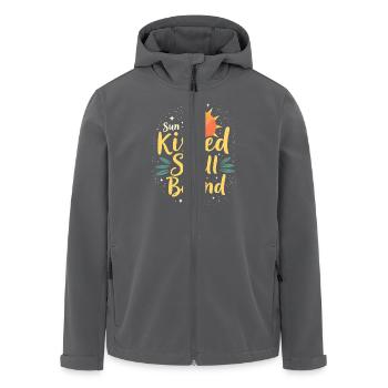 Sommer Hexen Beach Hexe Ästhetische Sonnenmagie - Recycelte Männer Softshell-Jacke von Stanley/Stella - Anthrazit - Vorne - AI Model Male 185 light (185cm)
