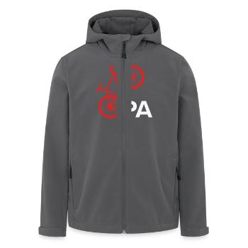 Großvater Radfahren OPA Radeln Lustiges - Recycelte Männer Softshell-Jacke von Stanley/Stella - Anthrazit - Vorne - AI Model Male 185 light (185cm)