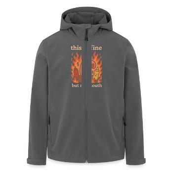 Spicy Food -kämpfer Chili Hitze Scheitern Lustige - Recycelte Männer Softshell-Jacke von Stanley/Stella - Anthrazit - Vorne - AI Model Male 185 light (185cm)