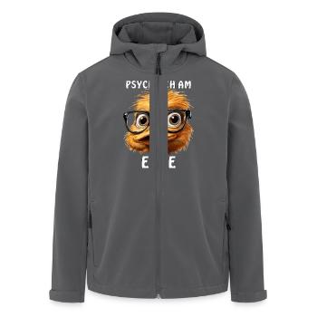 ENTE PSYCHISCH AM ENTE - Recycelte Männer Softshell-Jacke von Stanley/Stella - Anthrazit - Vorne - AI Model Male 185 light (185cm)