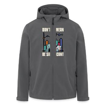 Statistician Don't Be Mean Be Data Analyst - Recycelte Männer Softshell-Jacke von Stanley/Stella - Anthrazit - Vorne - AI Model Male 185 light (185cm)
