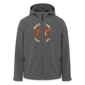 Bachelor, Der Gut Zu Hause Kocht, Solo Cook - Recycelte Männer Softshell-Jacke von Stanley/Stella - Anthrazit - Vorne - AI Model Male 185 light (185cm)