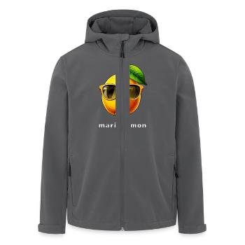 ZITRONE mario lemon - Recycelte Männer Softshell-Jacke von Stanley/Stella - Anthrazit - Vorne - AI Model Male 185 light (185cm)
