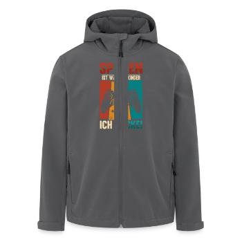Spielen Ist Was Für Kinder Ich Zocke Gamer Zocken - Recycelte Männer Softshell-Jacke von Stanley/Stella - Anthrazit - Vorne - AI Model Male 185 light (185cm)