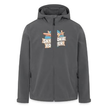 Zum Ersten Mal Fliegen Travel Memory Sky - Recycelte Männer Softshell-Jacke von Stanley/Stella - Anthrazit - Vorne - AI Model Male 185 light (185cm)