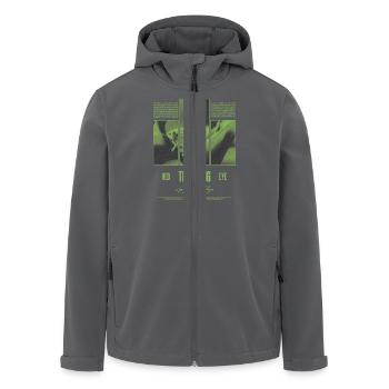 Rotäugiger Laubfrosch Regenwald Amphibie - Recycelte Männer Softshell-Jacke von Stanley/Stella - Anthrazit - Vorne - AI Model Male 185 light (185cm)