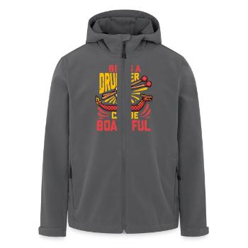 Drachenboot Boatiful Drummer - Recycelte Männer Softshell-Jacke von Stanley/Stella - Anthrazit - Vorne - AI Model Male 185 light (185cm)