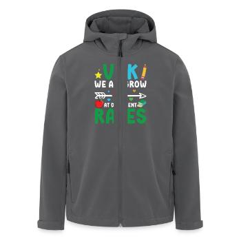 Vpk Wir Alle Wachsen Mit Unterschiedlichen Raten - Recycelte Männer Softshell-Jacke von Stanley/Stella - Anthrazit - Vorne - AI Model Male 185 light (185cm)