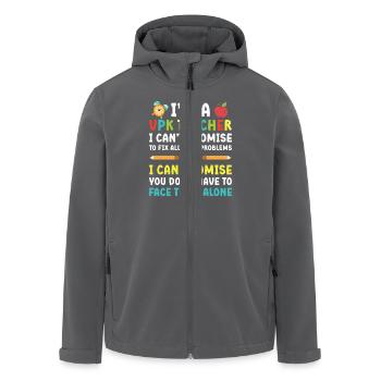 Ich Bin Ein VPK -Lehrer Ich Kann Nicht - Recycelte Männer Softshell-Jacke von Stanley/Stella - Anthrazit - Vorne - AI Model Male 185 light (185cm)