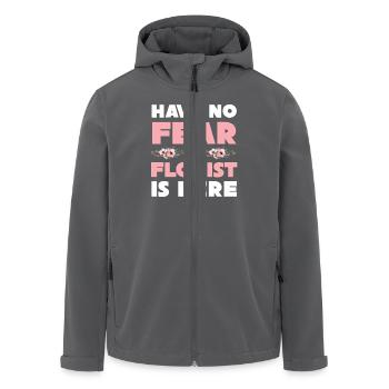Keine Angst Der Florist Ist Hier Blumen - Recycelte Männer Softshell-Jacke von Stanley/Stella - Anthrazit - Vorne - AI Model Male 185 light (185cm)