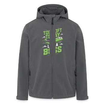 Zum Ersten Mal Fliegen Travel Memory Sky - Recycelte Männer Softshell-Jacke von Stanley/Stella - Anthrazit - Vorne - AI Model Male 185 light (185cm)