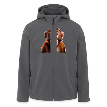 Affe - Recycelte Männer Softshell-Jacke von Stanley/Stella - Anthrazit - Vorne - AI Model Male 185 light (185cm)