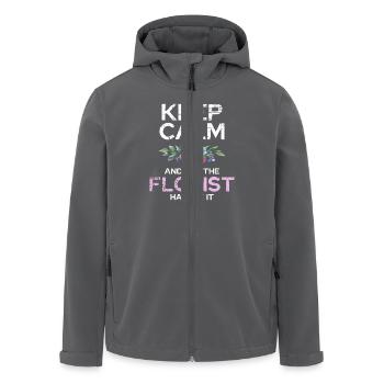 Keep Calm Und Lass Den Floristen Machen - Recycelte Männer Softshell-Jacke von Stanley/Stella - Anthrazit - Vorne - AI Model Male 185 light (185cm)
