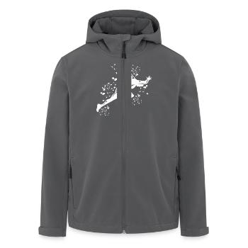 Sprinter Colorsplash Sprintender Sprint - Recycelte Männer Softshell-Jacke von Stanley/Stella - Anthrazit - Vorne - AI Model Male 185 light (185cm)