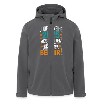 Jugendweihe 2025 Bestanden Eltern Wohnen Immer - Recycelte Männer Softshell-Jacke von Stanley/Stella - Anthrazit - Vorne - AI Model Male 185 light (185cm)