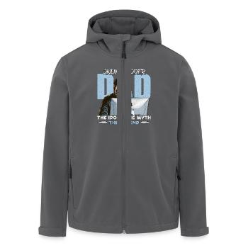 Online Coder Dad The Idol The Myth The Developer - Recycelte Männer Softshell-Jacke von Stanley/Stella - Anthrazit - Vorne - AI Model Male 185 light (185cm)