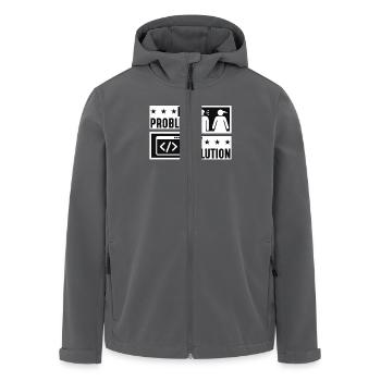 Online Coder My Problem My Solution Pictogram Mom - Recycelte Männer Softshell-Jacke von Stanley/Stella - Anthrazit - Vorne - AI Model Male 185 light (185cm)