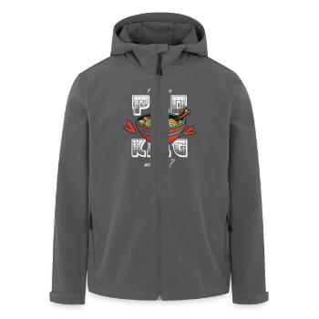 Are You Pho King With Me? Lustige Pho-Nudel-Suppe - Recycelte Männer Softshell-Jacke von Stanley/Stella - Anthrazit - Vorne - AI Model Male 185 light (185cm)