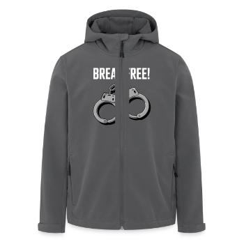 SICH LOSREIßEN - Recycelte Männer Softshell-Jacke von Stanley/Stella - Anthrazit - Vorne - AI Model Male 185 light (185cm)