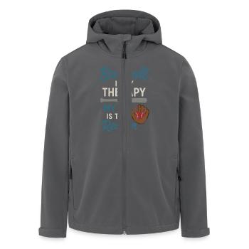 Baseball Mom Dugout Life Game Day Support Team Spi - Recycelte Männer Softshell-Jacke von Stanley/Stella - Anthrazit - Vorne - AI Model Male 185 light (185cm)
