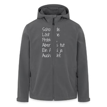 Schokolade und. Apfel - Recycelte Männer Softshell-Jacke von Stanley/Stella - Anthrazit - Vorne - AI Model Male 185 light (185cm)