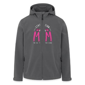 Statistician Mom The Idol The Myth Data Scientist - Recycelte Männer Softshell-Jacke von Stanley/Stella - Anthrazit - Vorne - AI Model Male 185 light (185cm)