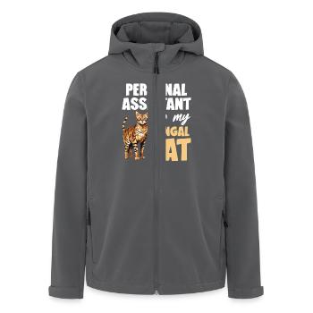 Persönlicher Assistent Für Meine Bengal Cat - Recycelte Männer Softshell-Jacke von Stanley/Stella - Anthrazit - Vorne - AI Model Male 185 light (185cm)