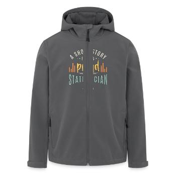 Statistician A Short Story I Am A Data Scientist - Recycelte Männer Softshell-Jacke von Stanley/Stella - Anthrazit - Vorne - AI Model Male 185 light (185cm)