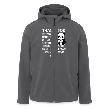 Danke, dass du meine Tochter bist Vater-Tochter - Recycelte Männer Softshell-Jacke von Stanley/Stella - Anthrazit - Vorne - AI Model Male 185 light (185cm)