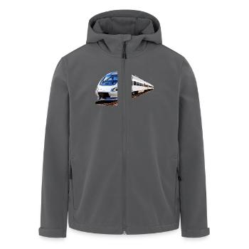 ZUG TRAIN - Recycelte Männer Softshell-Jacke von Stanley/Stella - Anthrazit - Vorne - AI Model Male 185 light (185cm)