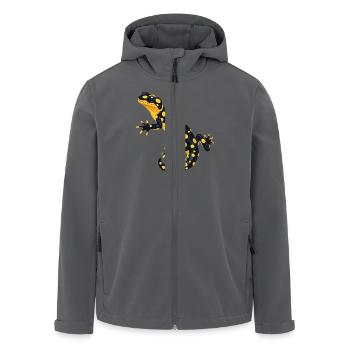 Salamanders Salamander - Recycelte Männer Softshell-Jacke von Stanley/Stella - Anthrazit - Vorne - AI Model Male 185 light (185cm)