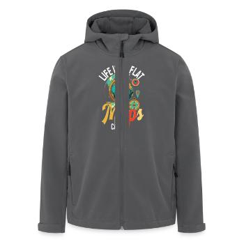 Geografische Informationssysteme Life Isn't Flat - Recycelte Männer Softshell-Jacke von Stanley/Stella - Anthrazit - Vorne - AI Model Male 185 light (185cm)