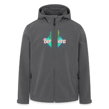 Bora Bora Französisch-Polynesien Insel Souvenir - Recycelte Männer Softshell-Jacke von Stanley/Stella - Anthrazit - Vorne - AI Model Male 185 light (185cm)