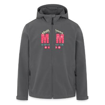 Mathematician Mom The Idol The Myth Statistician - Recycelte Männer Softshell-Jacke von Stanley/Stella - Anthrazit - Vorne - AI Model Male 185 light (185cm)