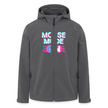 Morsecode Morse Code On - Recycelte Männer Softshell-Jacke von Stanley/Stella - Anthrazit - Vorne - AI Model Male 185 light (185cm)