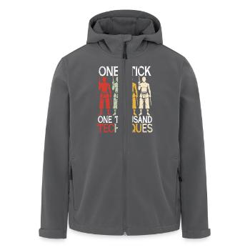 Escrima Arnis Kampfsport One Thousand Techniques - Recycelte Männer Softshell-Jacke von Stanley/Stella - Anthrazit - Vorne - AI Model Male 185 light (185cm)