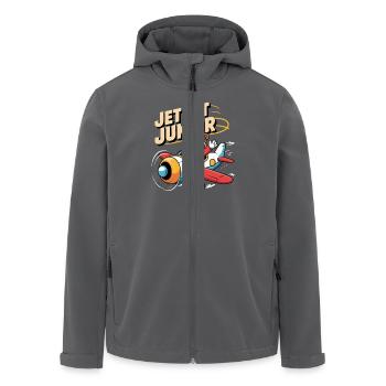 Zum Ersten Mal Fliegen Travel Memory Sky - Recycelte Männer Softshell-Jacke von Stanley/Stella - Anthrazit - Vorne - AI Model Male 185 light (185cm)