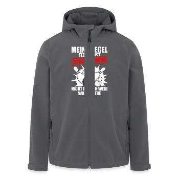 Meine Kegel Technik Kegeln Kegler Sportkegler - Recycelte Männer Softshell-Jacke von Stanley/Stella - Anthrazit - Vorne - AI Model Male 185 light (185cm)