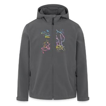 Snowboarder Snowboarding Snowboard - Recycelte Männer Softshell-Jacke von Stanley/Stella - Anthrazit - Vorne - AI Model Male 185 light (185cm)