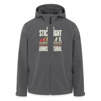 Escrima Arnis Natural Kampfsport - Recycelte Männer Softshell-Jacke von Stanley/Stella - Anthrazit - Vorne - AI Model Male 185 light (185cm)
